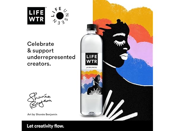 LIFEWTR Premium Water, 16.9oz, 6pk