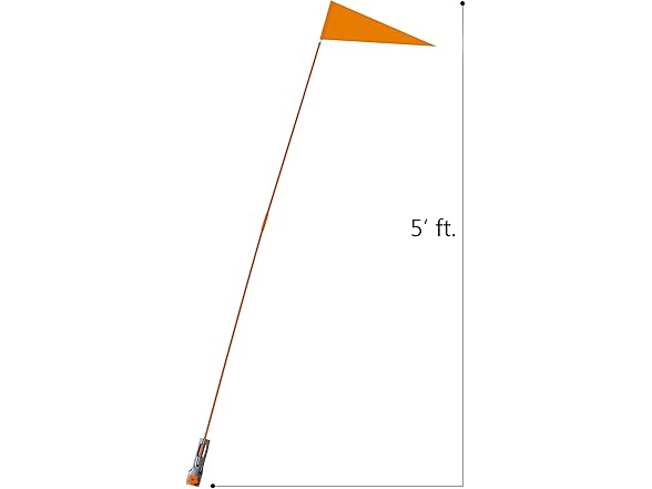Trademark Innovations Bicycle Safety Flag 5'