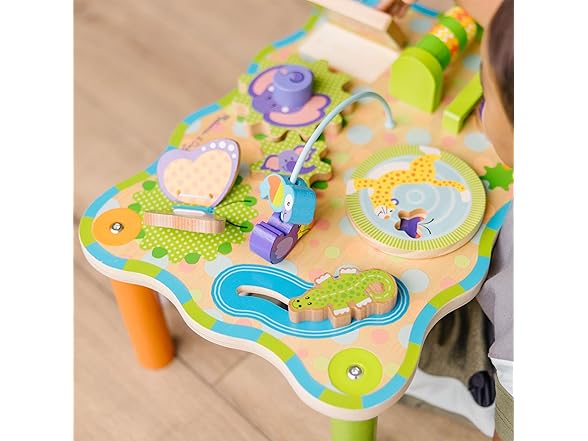 First Play Children’s Jungle Wooden Activity Table
