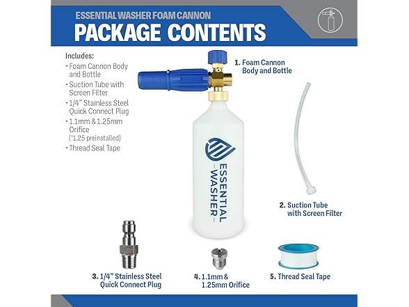 Essential Washer Foam Cannon Pressure