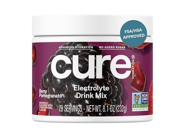 Cure Hydration Electrolyte Berry Pomegranate 28ct