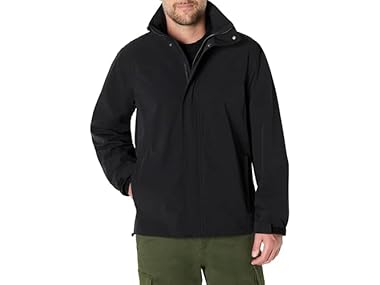 $18.99, Was $44.90, 57% Off! Amazon Essentials Men Waterproof Packable Rain Jacket dealfomo