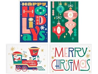 $6.99, Was $19.99, 65% Off! Hallmark Bulk Retro Christmas Card Assortment dealfomo