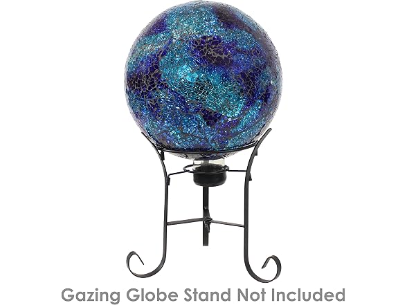 Sunnydaze 10" Deep Ocean Swirl Gazing Globe