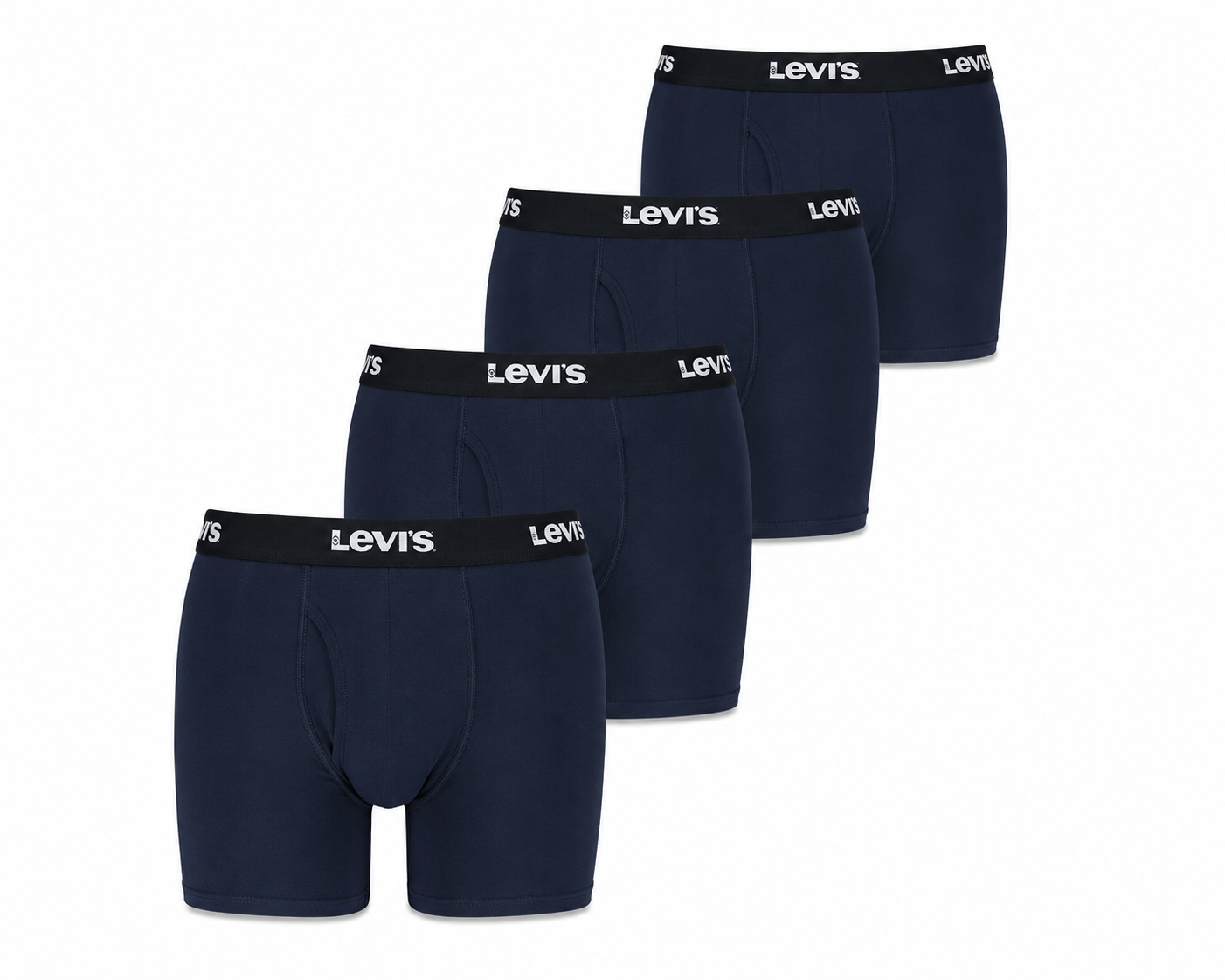 Levi's Mens Solid Basic Boxer Briefs - Gallery 12