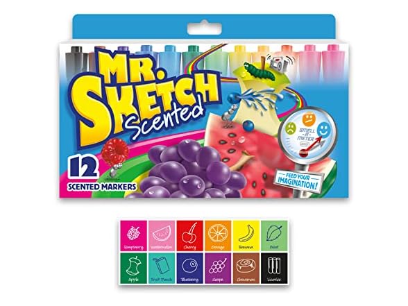 Mr. Sketch Scented Markers, Chisel Tip,
