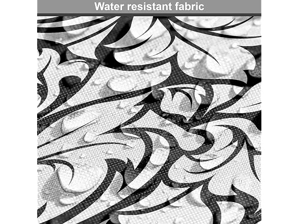 Ambesonne Floral Fabric by The Yard, Monochrome