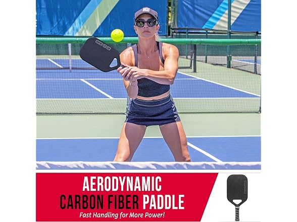 GoSports GS AIR USAPA Approved Carbon Fiber Pickleball Paddle