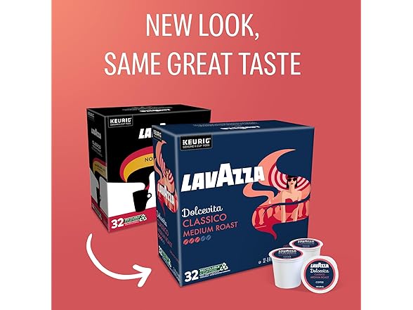 32ct Lavazza Dolcevita Classico, Single-Serve KCups