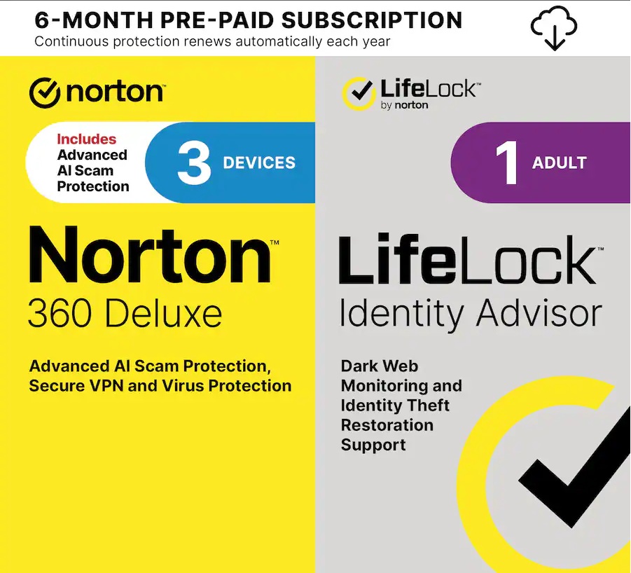 Norton 360 3 Device with LifeLock Identity Advisor & VPN (6 Month Subscription) - Gallery 6