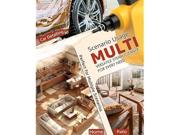 DynVapor Steam Cleaner Pressurized Deep Cleaning