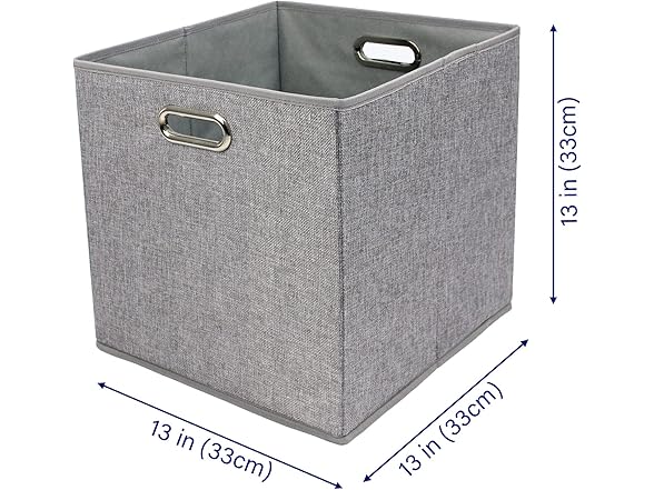 Casaphoria 4pcs Cube Collapsible Fabric 