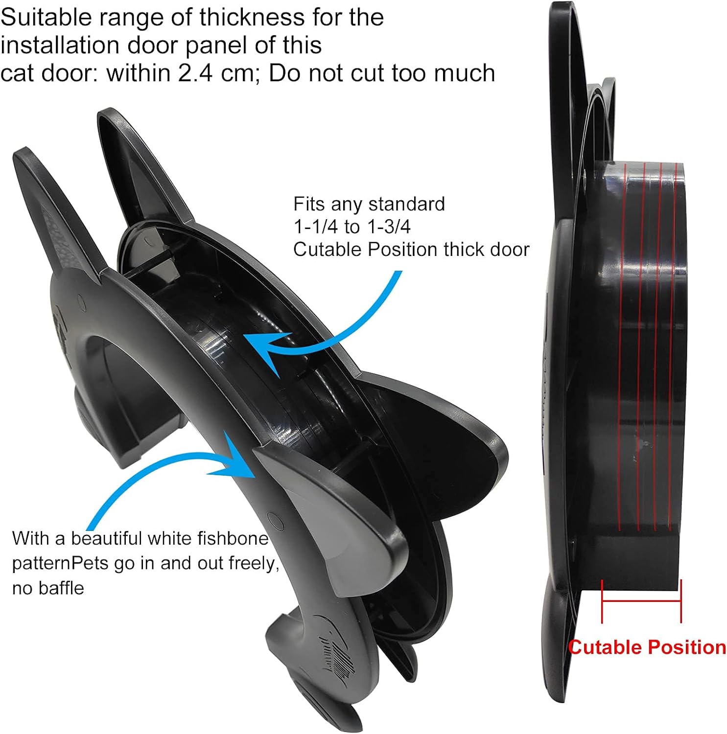 Cat Interior Door Pass Through Opening - Gallery 19