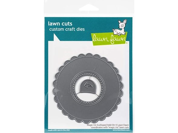 LAWN FAWN Magic Iris Scalloped Add-On Lawn