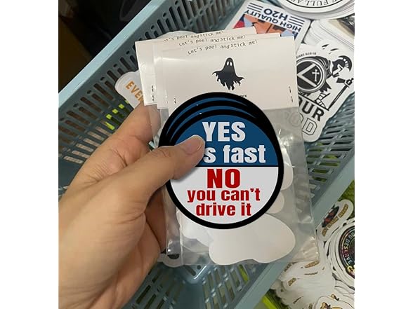 3Pk Decals Goes Fast Can't Ride 4"