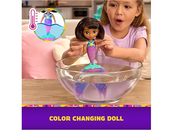 Dora Mer-Mazing Adventure Color Changing Mermaid Doll & Accessories