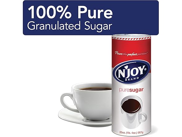 1CT N'Joy Sugar Canister | 20 Ounce