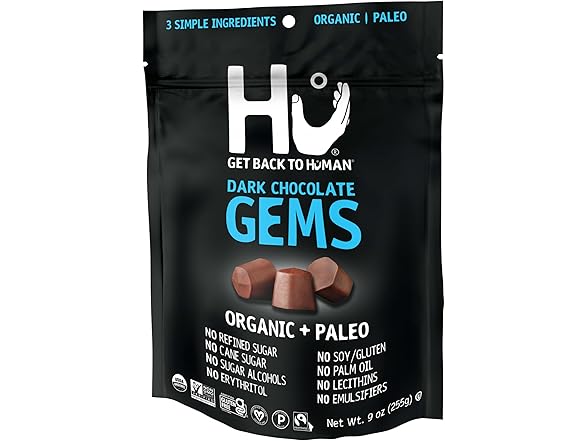Hu Gems Chocolate Chips Vegan Snacks | 9oz