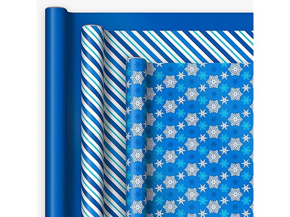 Hallmark Snowflakes Wrapping Paper Rolls