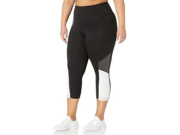 Just MY Size Women (1X) Active Pieced Capri
