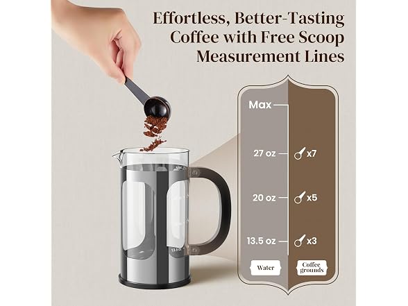 Veken 34oz French Press Coffee Maker