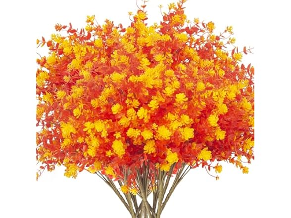 Grunyia Artificial Fall Flowers -Orange