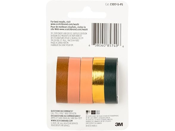 Scotch Washi Tape, Sunset Design