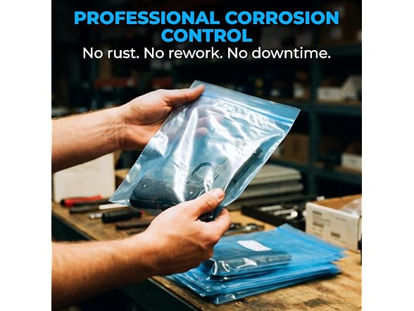 VCI Reclosable Poly Bags 12" x 18", Pack of 50-4 mil