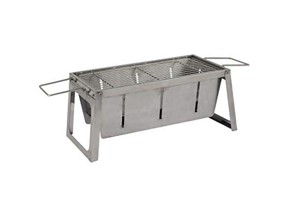 Fire Sense Stainless Steel Foldaway Charcoal Grill