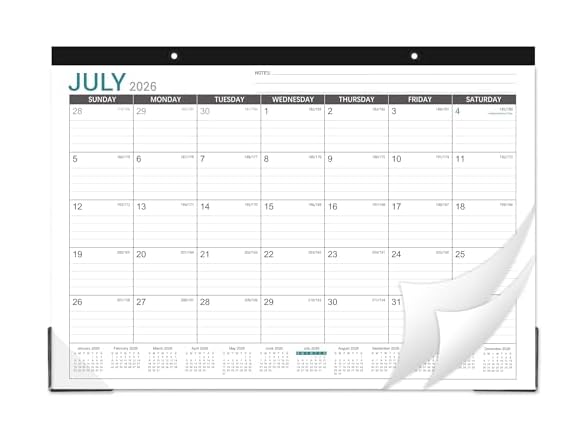 Lortarl 2026-2027 Desk Calendar - Desk Calendar L
