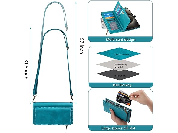 MInCYB for iPhone 16 Plus Wallet Case