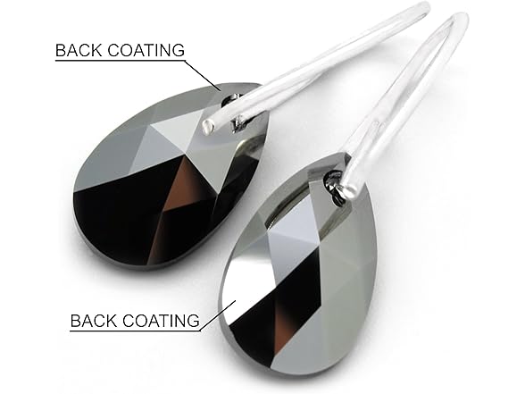 ROYAL CRYSTALS Teardrop Earrings Silver 925