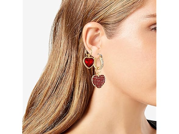 GUESS Goldtone Earrings Interchangeable Charms
