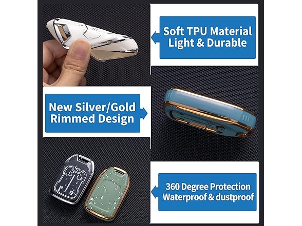CHEZENHUI for GMC Key Fob Cover