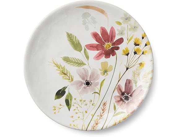 Wildflowers Ceramic Dessert Plates 4CT