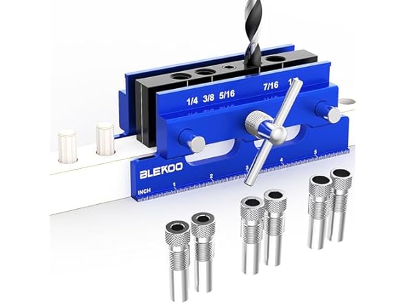BLEKOO Self Centering Doweling Jig Kit