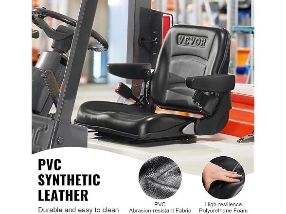 Fold Down Tractor Seat with Adjustable