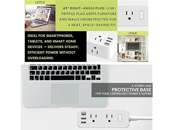 Go Green Power Inc. 6-Outlet Power Strip
