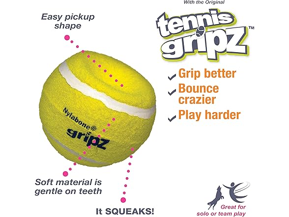 Nylabone Tennis Ball Dog Toy 3pk