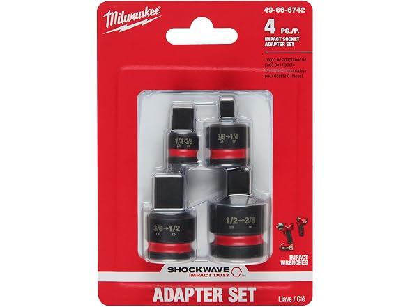 Milwaukee Shockwave Adapter Set