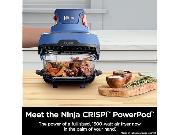 Refurbished Ninja Crispi 5-in-1 Portable Glass Air Fryer