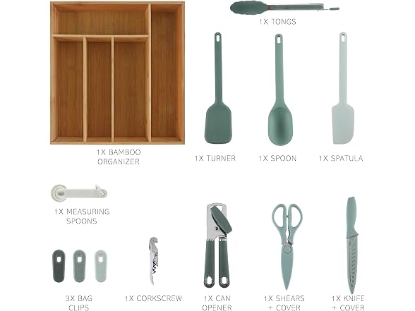 Bamboo Kitchen Utensil Se