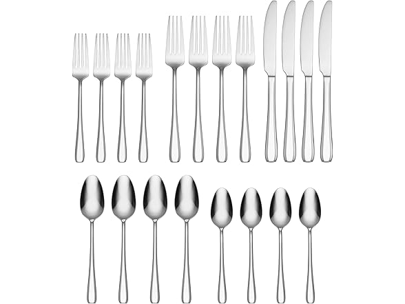 Oneida Waverly 20 Piece Everyday Flatware Set
