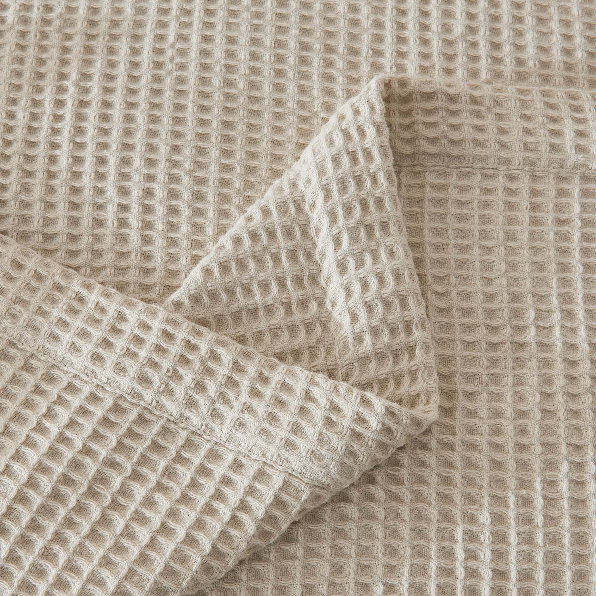 Patina Vie Cotton Waffle Knit Blanket - Gallery 30