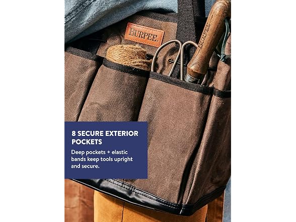 Burpee Waxed Canvas Garden Tool Tote