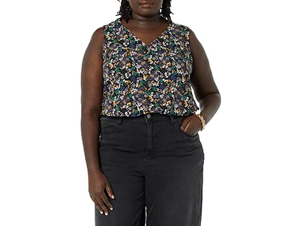 Amazon Essentials Women Regular-Fit V Neck Top