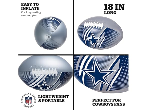 BigMouth Dallas Cowboys 18” Inflatable Football