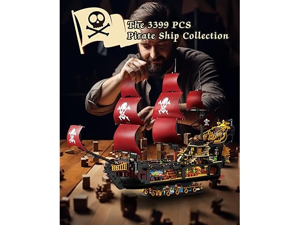 Adult Pirate Ship Building Kit