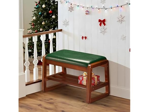Solid Wood Shoe Rack with Flip-Top