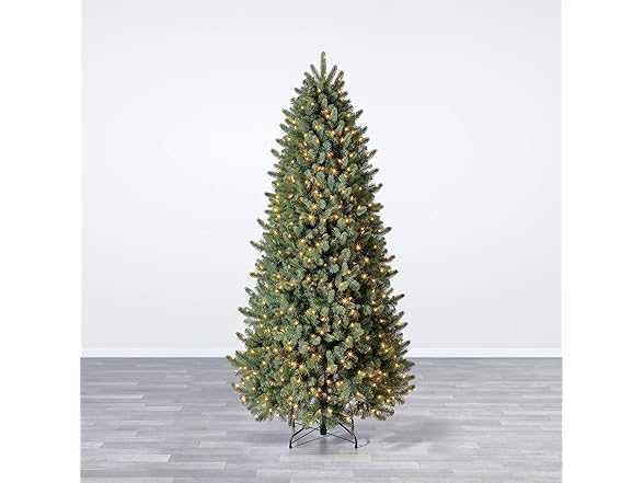 7.5 ft Pre-Lit Vermont Spruce Quick Set Artificial Christmas Tree